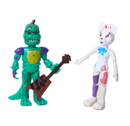 Five Nights at Freddy's FNAF Eklemli Sökülür Takılır Oyuncak Seti Glamrock Montgomery & Vanny Rabbit