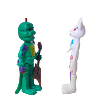 Five Nights at Freddy's FNAF Eklemli Sökülür Takılır Oyuncak Seti Glamrock Montgomery & Vanny Rabbit