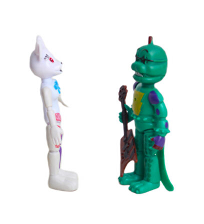 Five Nights at Freddy's FNAF Eklemli Sökülür Takılır Oyuncak Seti Glamrock Montgomery & Vanny Rabbit