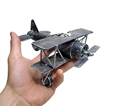 El Yapımı Retro Vintage Boeing 40A Metal Uçak Modeli Maket Biblo Özel Gün Hediyesi Vitrin Ofis Süsü