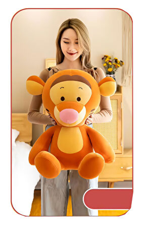 İthal Kumaş Winnie The Pooh Tiger Kaplan Anime Figür Peluş Oyuncak Uyku & Oyun Arkadaşı 50 cm.
