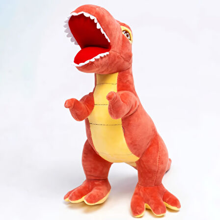 İthal Soft Kumaş XL Boy Dinozor Tyrannosaurus T-Rex Figür Peluş Oyuncak Uyku & Oyun Arkadaşı 55 cm.