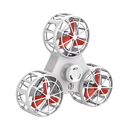 Şarj Edilebilir Uçan Stres Çarkı Fidget Spinner Gyroscop Mini Drone Outdoor Eğlencesi Spinner Beyaz