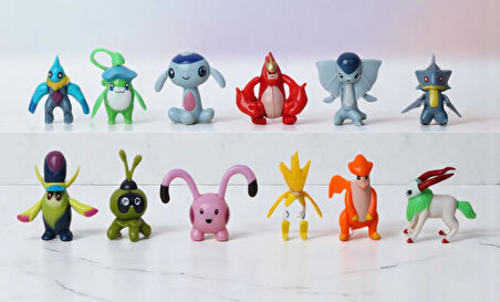 Pokemon Go Plus Anime Versiyon Pikachu 12li Aksiyon Figür Oyuncak Oyun Koleksiyon Seti 57936