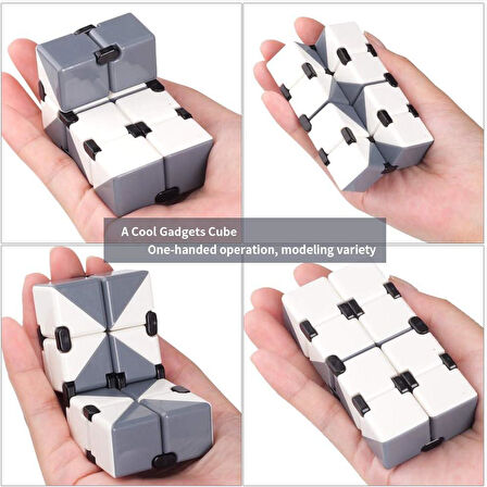 Renkli İnfinity Cube Sonsuzluk Küpü Sihirli Küp Fidget Stres Küpü Stres Giderici Oyuncak 1 Adet