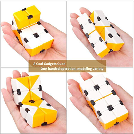 Renkli İnfinity Cube Sonsuzluk Küpü Sihirli Küp Fidget Stres Küpü Stres Giderici Oyuncak 1 Adet