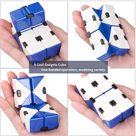 Renkli İnfinity Cube Sonsuzluk Küpü Sihirli Küp Fidget Stres Küpü Stres Giderici Oyuncak 1 Adet