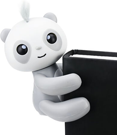 Dokunma Refleksli İnteraktif Elektronik Parmak Panda Oyuncak Akıllı Bebek Panda Gelişim Oyuncağı Gri