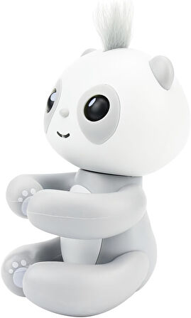 Dokunma Refleksli İnteraktif Elektronik Parmak Panda Oyuncak Akıllı Bebek Panda Gelişim Oyuncağı Gri