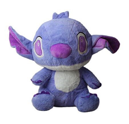 İthal Kumaş XL Büyük Boy 55 cm. Lilo & Stitch Stiç Anime Figür Peluş Oyuncak Uyku & Oyun Arkadaşı