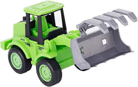 Çocuklar İçin Eğlenceli 4’lü İş Makinesi Oyuncak Seti – Kepçe Ekskavatör Dozer ve Taşıyıcı Bir Arada