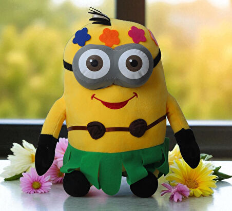 Despicable Me Minions Çılgın Hırsızlar Tatilde Karakter Figür Peluş Oyuncak Uyku Oyun Arkadaşı 35 cm