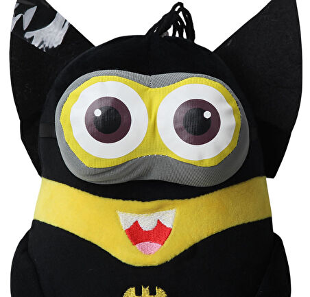 Despicable Me Minions Çılgın Hırsızlar Batman Versiyon Peluş Oyuncak Uyku & Oyun Arkadaşı 30 cm.