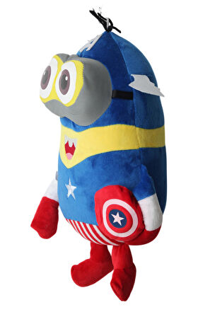 Despicable Me Minions Çılgın Hırsızlar C. America Versiyon Peluş Oyuncak Uyku & Oyun Arkadaşı 30 cm.