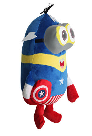 Despicable Me Minions Çılgın Hırsızlar C. America Versiyon Peluş Oyuncak Uyku & Oyun Arkadaşı 30 cm.