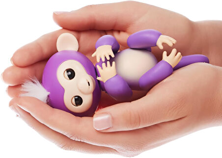 Fingerlings İnteraktif Bebek Maymun – Dokunmatik Refleksli Işıklı ve Sesli Geliştirici Oyuncak Lila