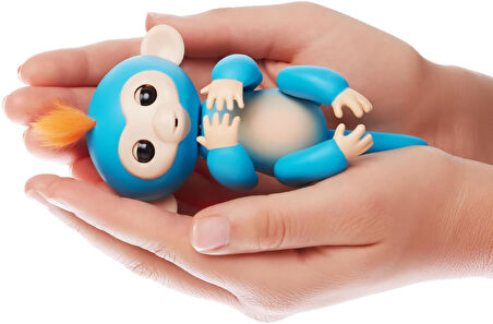 Fingerlings İnteraktif Bebek Maymun – Dokunmatik Refleksli Işıklı ve Sesli Geliştirici Oyuncak Mavi