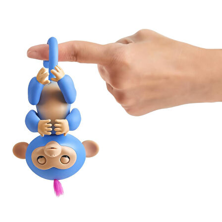 Fingerlings İnteraktif Bebek Maymun – Dokunmatik Refleksli Işıklı ve Sesli Geliştirici Oyuncak Mavi