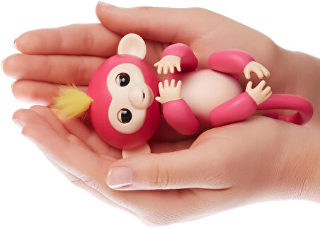 Fingerlings İnteraktif Bebek Maymun – Dokunmatik Refleksli Işıklı ve Sesli Geliştirici Oyuncak Pembe