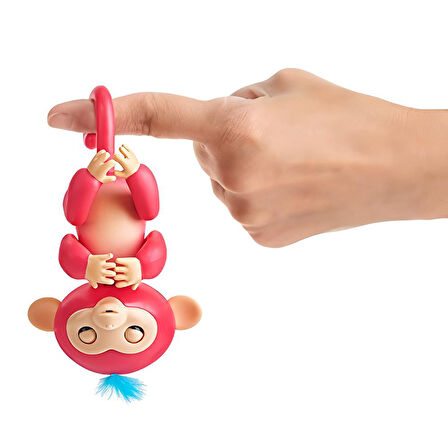 Fingerlings İnteraktif Bebek Maymun – Dokunmatik Refleksli Işıklı ve Sesli Geliştirici Oyuncak Pembe