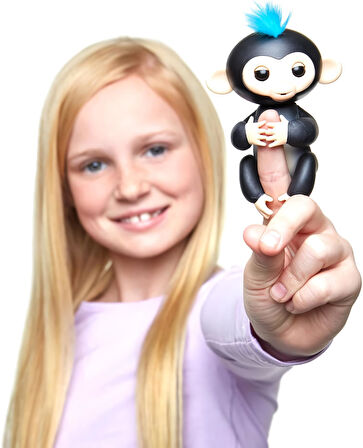 Fingerlings İnteraktif Bebek Maymun – Dokunmatik Refleksli Işıklı ve Sesli Geliştirici Oyuncak Siyah