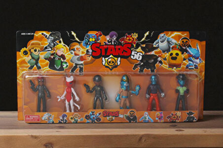 Brawl Stars 6'lı Koleksiyon Karakter Figür Seti – 12 cm Eklemli Oyuncak Kahramanlar Seti