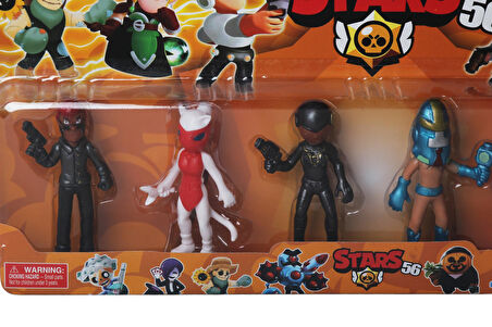 Brawl Stars 6'lı Koleksiyon Karakter Figür Seti – 12 cm Eklemli Oyuncak Kahramanlar Seti