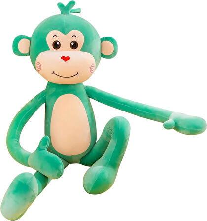 İthal Kumaş Sevimli Maymun Peluş Oyuncak 75 cm – Ekstra Yumuşak Canlı Renkli Uyku ve Oyun Arkadaşı