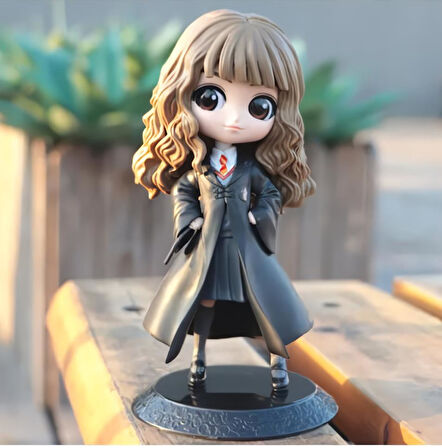 Harry Potter & Hermione Granger Karakter Figür Oyuncak Stantlı Koleksiyonluk Dekoratif Biblo Seti 