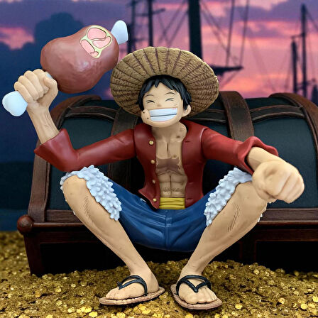 One Piece Monkey D. Luffy Anime Figür 15 cm Dekoratif Koleksiyon Biblo Oyuncak Model Gençlere Hediye