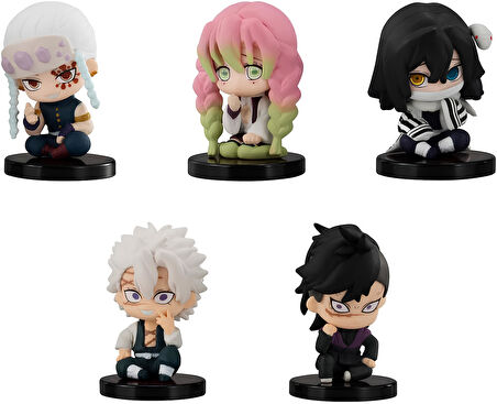 Demon Slayer İblis Avcıları İblis Keser 5’li Anime Figür Koleksiyon Oyuncak Seti Tengen Mitsuri 5 cm