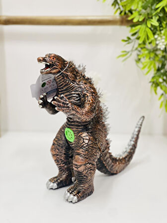 Gerçek Görünümlü Özel Dokulu Kükreyen Işıklı Godzilla & Kong Giant Godzilla Ejderha Figür Oyuncak R 