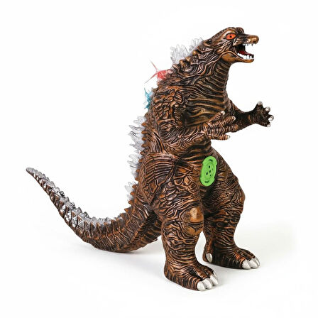 Gerçek Görünümlü Özel Dokulu Kükreyen Işıklı Godzilla & Kong Giant Godzilla Ejderha Figür Oyuncak R 