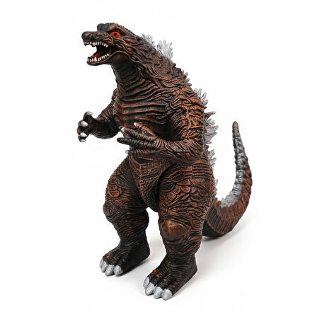 Gerçek Görünümlü Özel Dokulu Kükreyen Işıklı Godzilla & Kong Giant Godzilla Ejderha Figür Oyuncak R 