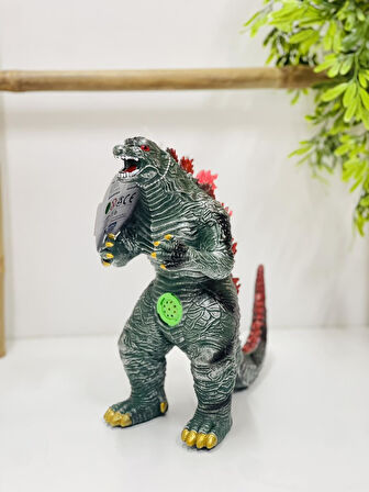 Gerçek Görünümlü Özel Dokulu Kükreyen Işıklı Godzilla & Kong Giant Godzilla Ejderha Figür Oyuncak Y