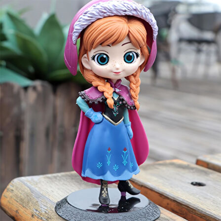 Karlar Ülkesi Frozen Prenses Anna Anime Karakter Figür Oyuncak Dekoratif Hediyelik Biblo Bebek 15 cm