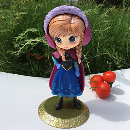 Karlar Ülkesi Frozen Prenses Anna Anime Karakter Figür Oyuncak Dekoratif Hediyelik Biblo Bebek 15 cm