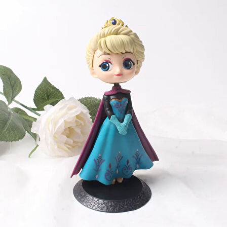 Karlar Ülkesi Frozen Prenses Elsa Anime Karakter Figür Oyuncak Dekoratif Hediyelik Biblo Bebek MDL 3