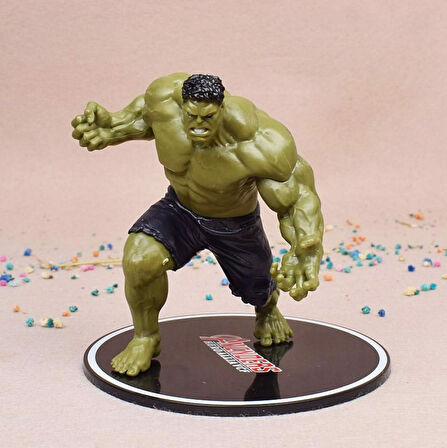 Marvel Avengers Yenilmezler Hulk Özel Stantlı Oyuncak Figür Karakter Masaüstü Biblo Gençlere Hediye