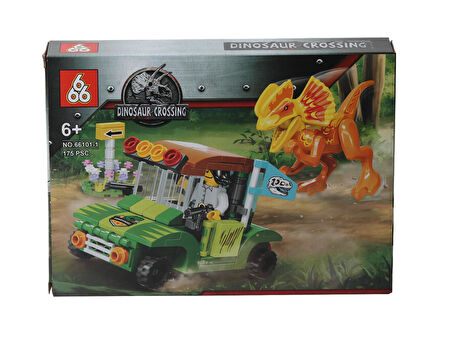 Jurassic World Dinozor Lego Uyumlu Mini Blok Akıl ve Zeka Gelişim Oyuncak Seti 175 Parça ES-66101-1