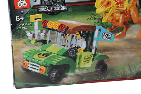 Jurassic World Dinozor Lego Uyumlu Mini Blok Akıl ve Zeka Gelişim Oyuncak Seti 175 Parça ES-66101-1