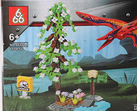 Jurassic World Dinozor Lego Uyumlu Mini Blok Akıl ve Zeka Gelişim Oyuncak Seti 175 Parça ES-66101-4