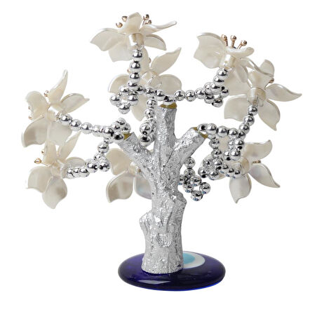 Feng Shui Nazar Boncuğu Ağacı Servet Çakra Şans Ağacı Biblo 20 cm. Ev Ofis Yeni Yıl Hediyesi Model 1
