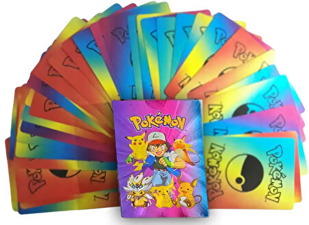 Pokemon Gökkuşağı Vmax TCG DX GX 55’li Kart Seti Koleksiyon Oyuncu İngilizce Esnek Kart Paketi