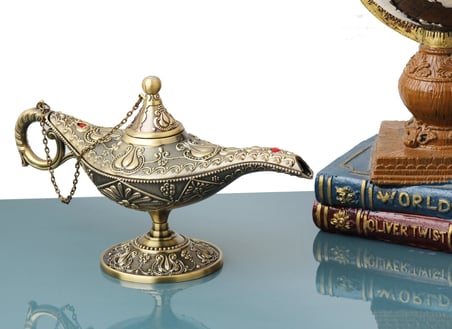 Lüks Döküm Alaşım Motif İşlemeli Alaaddin Sihirli Lamba Tütsülük Buhurdanlık Dekoratif Biblo 15 cm