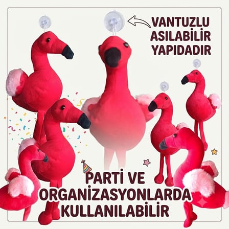 5 Adet Hawaii Flamingo Peluş Oyuncak 25 Cm Yumuşak Uyku Arkadaşı Parti Süsü Kampanya Paketi Set
