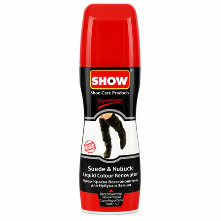 FKN SHOW Nubuk Süet Siyah  Ayakkabı Boyası (75ml) Temizleme Fırçası ve Bağcıklı 3 lü Set