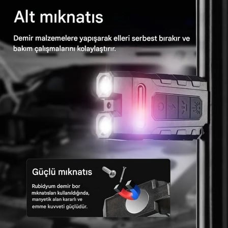 14 Mod Tactical El Feneri Type-C Şarjlı | Waterproof Manyetik Lazer LED Sesli Uzun Menzilli Outdoor