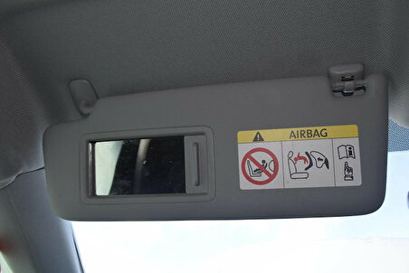 Araç 2 Adet Airbag Güneşlik Aynası Yanı Sticker
