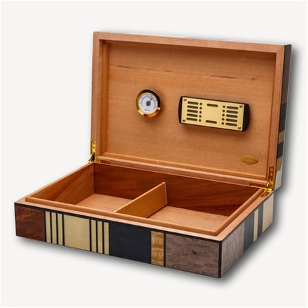 Lubinski İspanyol Sedir Puro Kutusu Humidor Abstract 30s LB-002